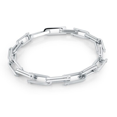 Italgem SWB190 Bracelet Silver Double U-Link