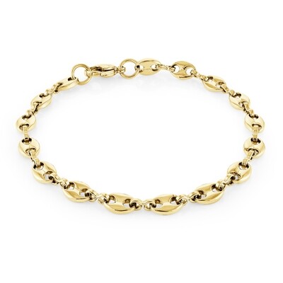 Italgem SWB185 Women's Gold-IP S. Steel Mini Gucci Bracelet 7.25"