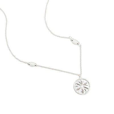 Beblue BCHGOLD-GG Silver Be Golden Bloom Pendant Necklace - Golden Garden