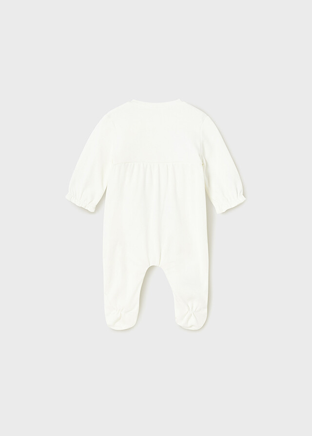 Mayoral 2734 Baby Girl's Long Sleeve Footed Onesie
