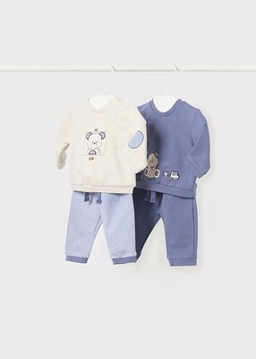 Mayoral 2680 Baby Boy's Long Sleeve Sweater & Jogger Set 2PC