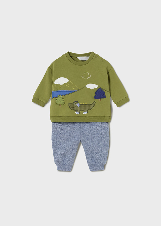 Mayoral 2690 Baby Boy's Long Sleeve Sweater & Jogger Set 2PC