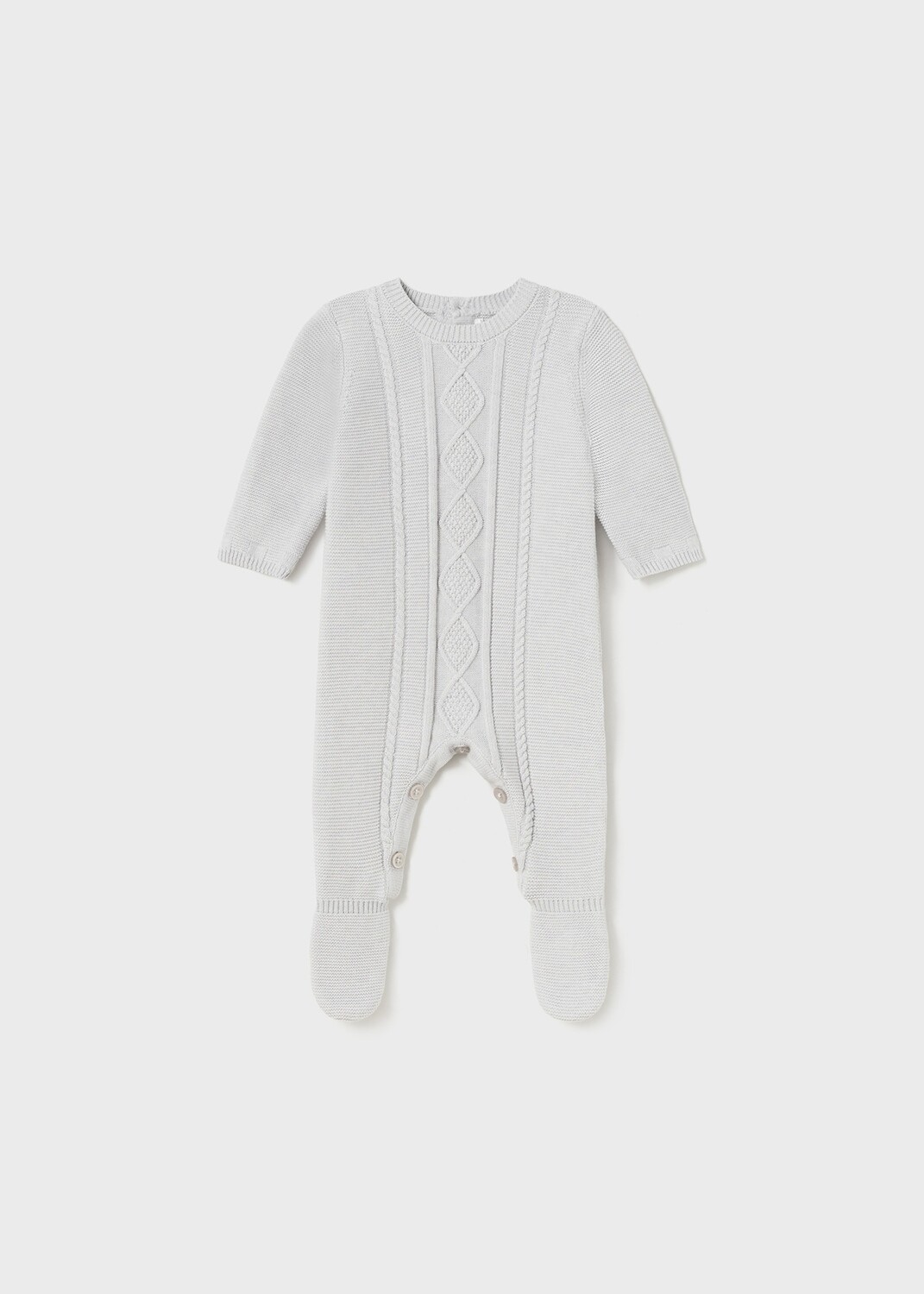 Mayoral 2672 Baby Boy's Long Sleeve Footed Knit Onesie