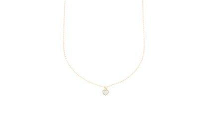Beblue BCHSURGIFT-HN Gold Be Gifted MOP Heart Pendant Necklace - Essentials