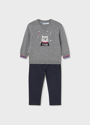 Mayoral 2544 Baby Boy's Long Sleeve Knit Sweater & Pants Set 2PC