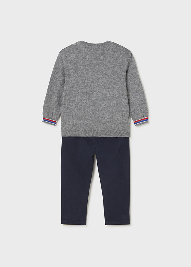 Mayoral 2544 Baby Boy's Long Sleeve Knit Sweater & Pants Set 2PC
