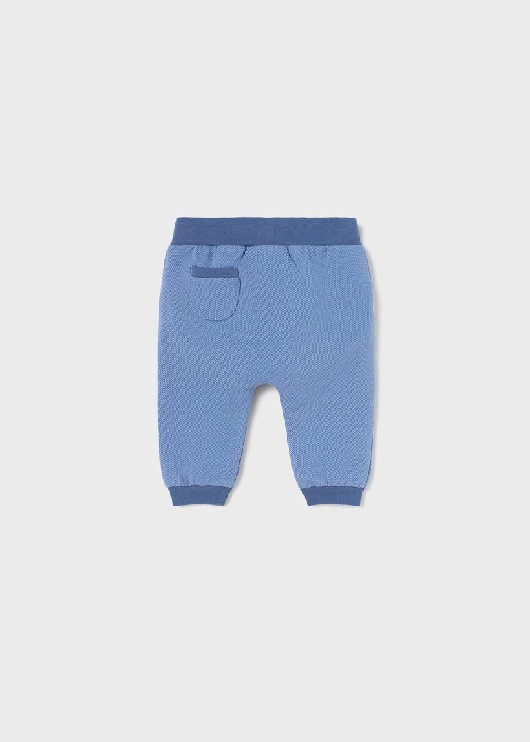 Mayoral 1891 Baby Boy 3PC Blue Striped Zip Up W/ Blue Joggers & T-Shirt
