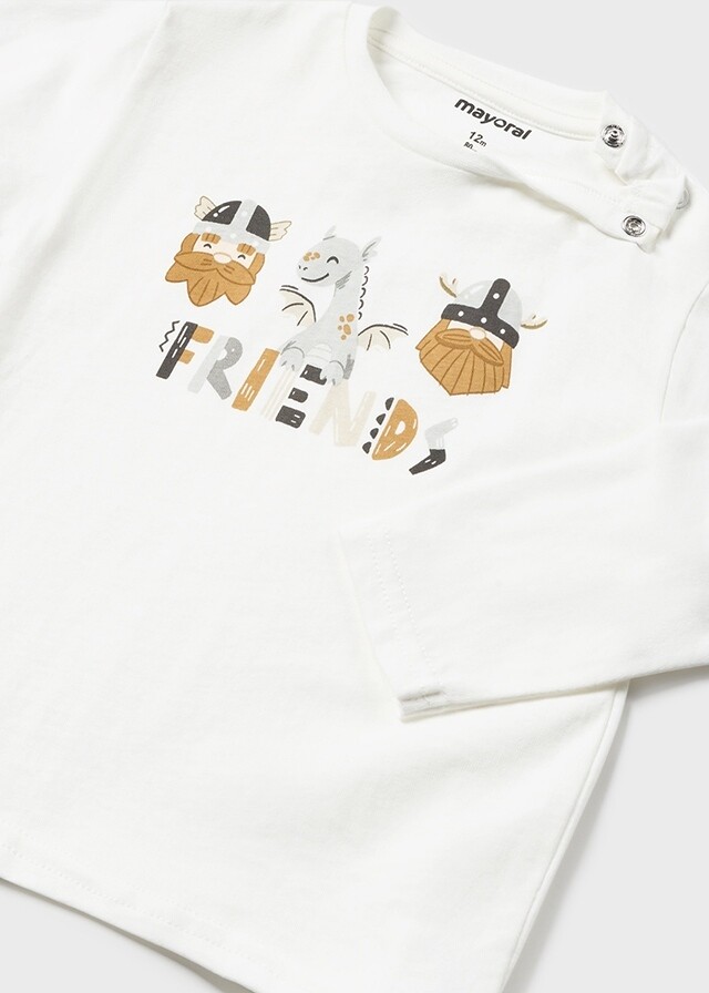 Mayoral 2875 Baby Boy's Long Sleeve T-Shirt, Hoodie & Joggers Set 3PC