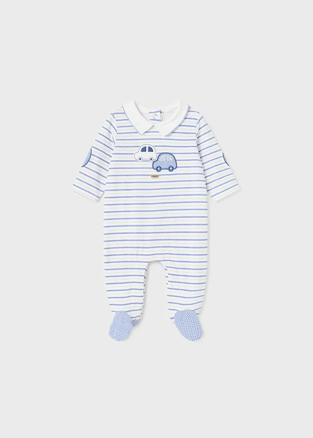 Mayoral 1753 Baby Boy's Blue Onesie Pyjama