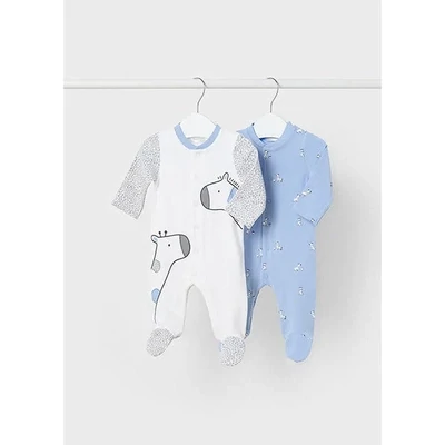 Mayoral 1757 Baby Boy Onesie Pyjama with Giraffes