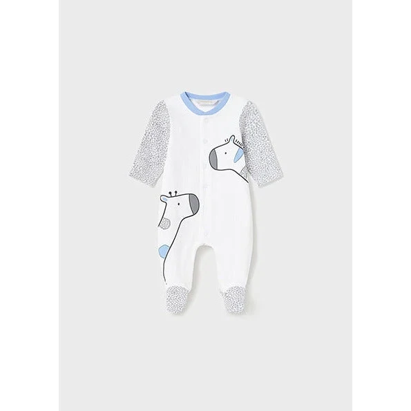 Mayoral 1757 Baby Boy Onesie Pyjama with Giraffes