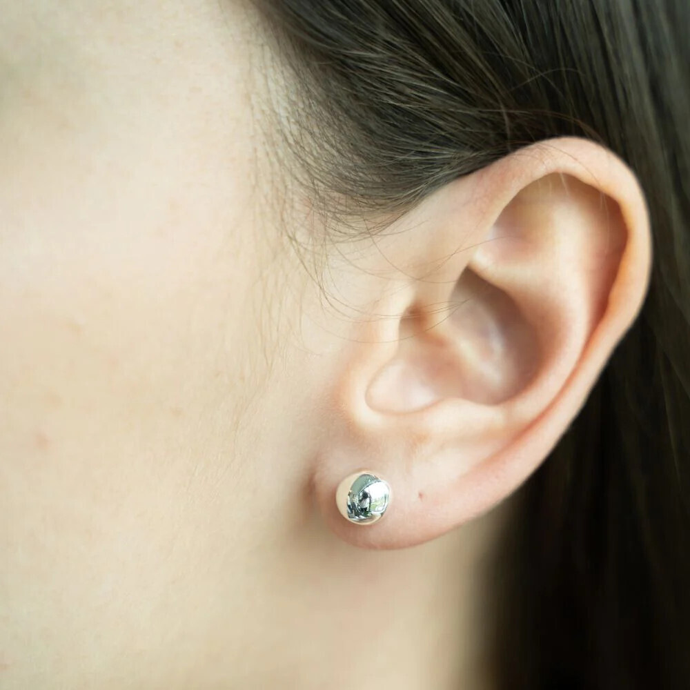 Beblue BOSS8MM-SLV Silver Ball Stud Earrings 8mm - Essentials