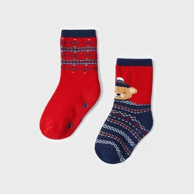 Mayoral 10269 anti slip sock set in various colours and designs