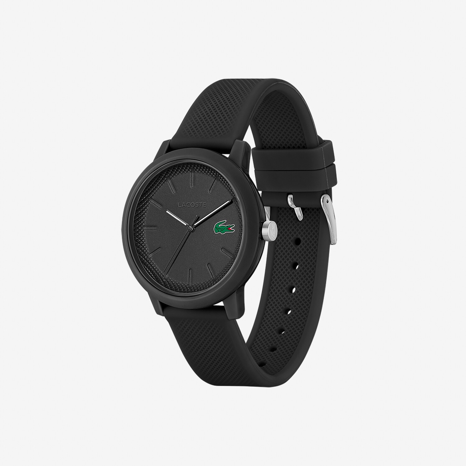 Lacoste 2011171 Men’s Silicone Strap Watch – Black