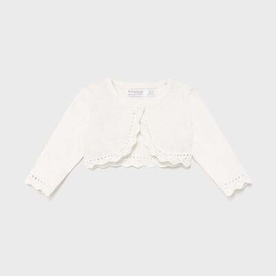 Mayoral 306 Baby Girl’s Bolero – Blanco