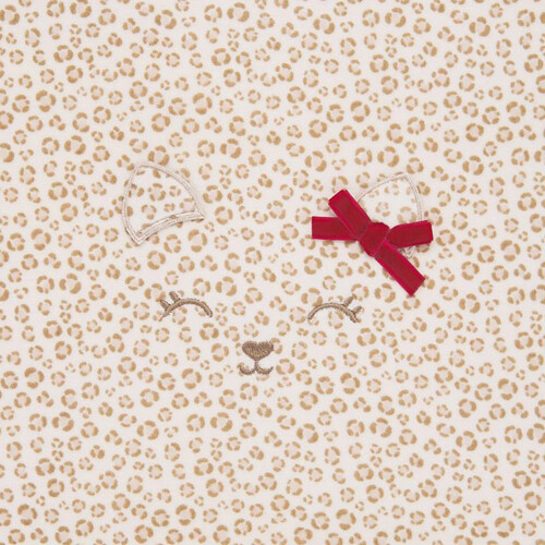 Mayoral 9778 Baby Girl Blanket Leopard/Red Bow
