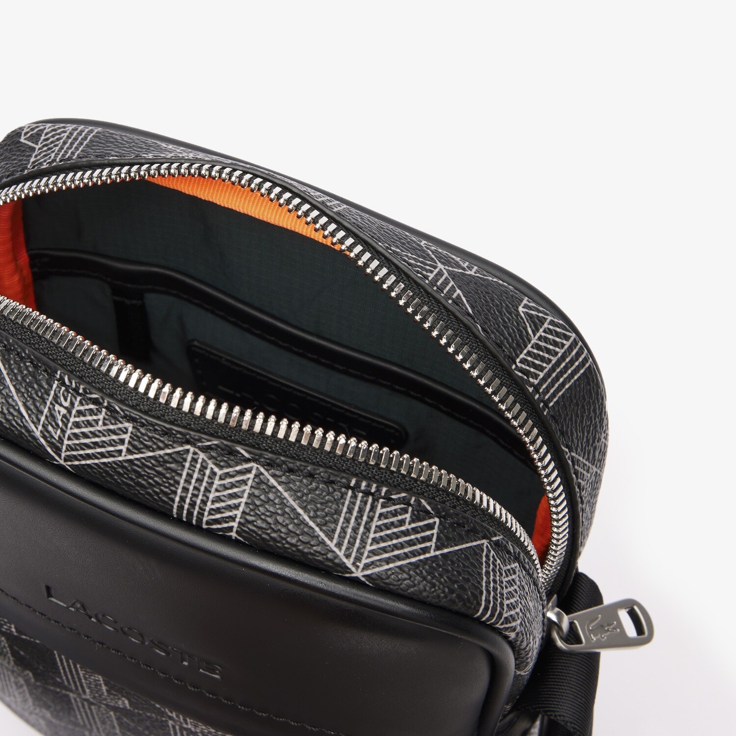 Lacoste NH4410LX Men's Polyvinyl Crossbody Satchel