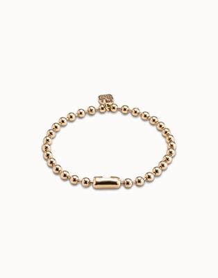 UNOde50 PUL1829ORO0000M 18kt Gold-Plated Small Ball Bead Bracelet - Emotions