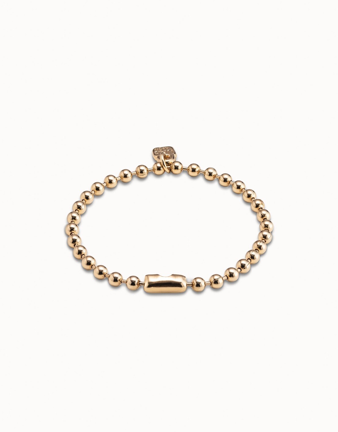 UNOde50 PUL1829ORO0000M 18kt Gold-Plated Small Ball Bead Bracelet - Emotions
