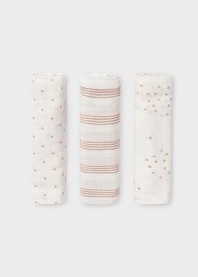 Mayoral 19323 Baby's OS Swaddle Set 3PC – Crudo