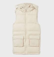 Mayoral 7379 Girl's SL Padded Puffer Vest – Garbanzo