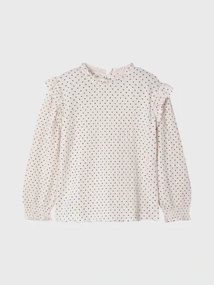Mayoral 4031 Girl's Long Sleeve Printed Moles T-Shirt – Garbanzo