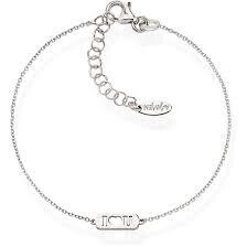 Amen BRTAIUB Women's Silver I-Love-You Bracelet - Love