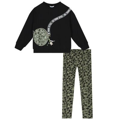 Mayoral 7748 Girl's LS Sweater & Leggings Set 2PC/
