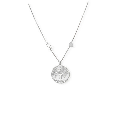 Amen CLIFEB2 Women's Sterling Silver Tree Of Life Pendant Necklace - Tree Of Life