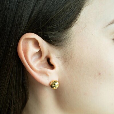 Beblue BOSS8MM-GLD Gold Ball Stud Earrings 8mm - Essentials