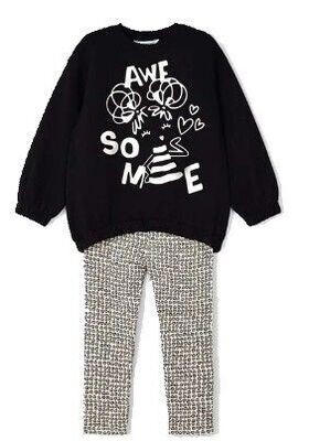 Mayoral 4791 Girl's Long Sleeve Awesome Sweater & Leggings Set 2PC