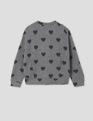 Mayoral 7474 Girl's LS Hearts Pullover Sweater/