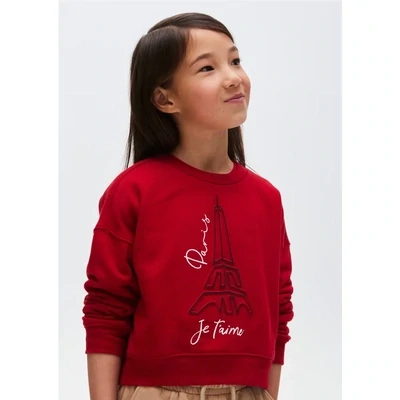 Mayoral 7405 Girl's Long Sleeve Paris Sweater