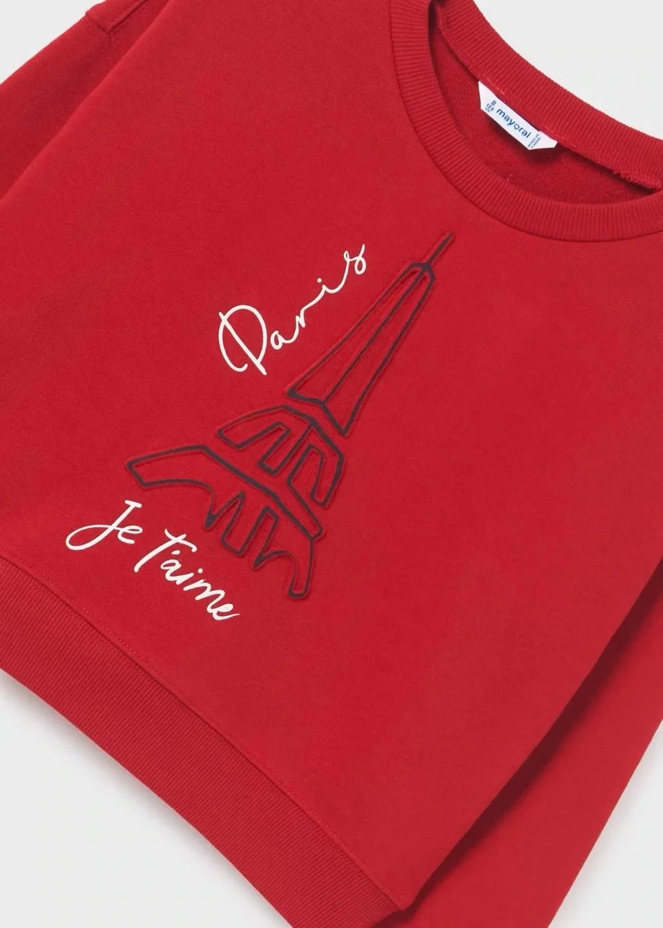 Mayoral 7405 Girl's Long Sleeve Paris Sweater