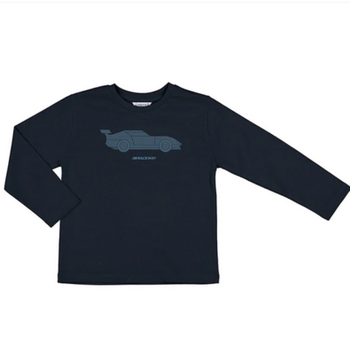 Mayoral 4018 Boy's LS "Raceway" T-Shirt/