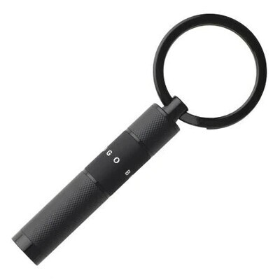 Hugo Boss HAK906A Ribbon Key Ring – Black