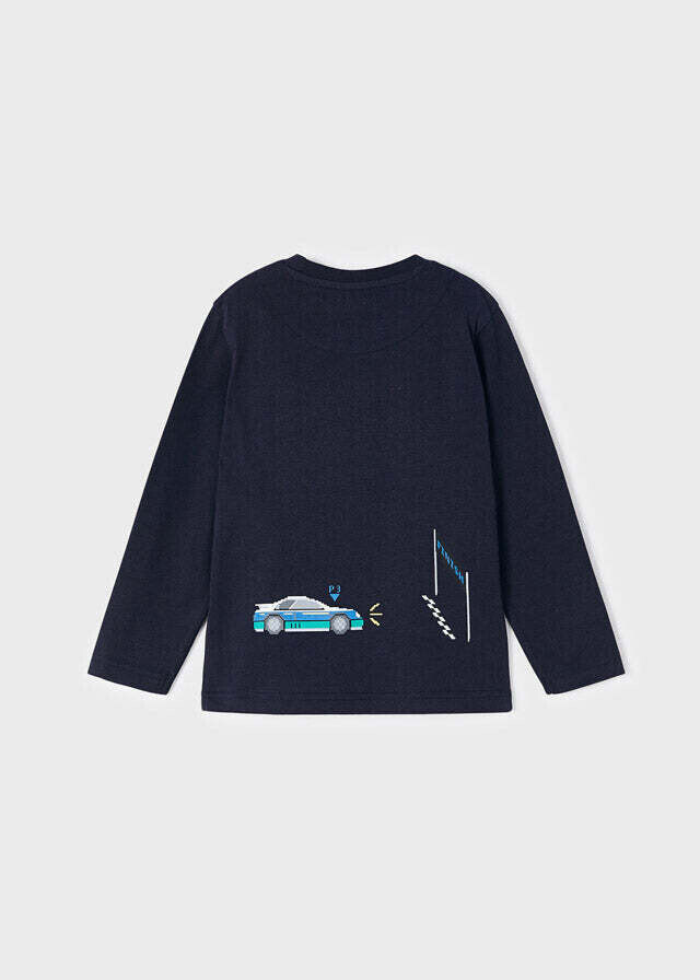 Mayoral 4008 Boy's Long Sleeve Automobile T-Shirt