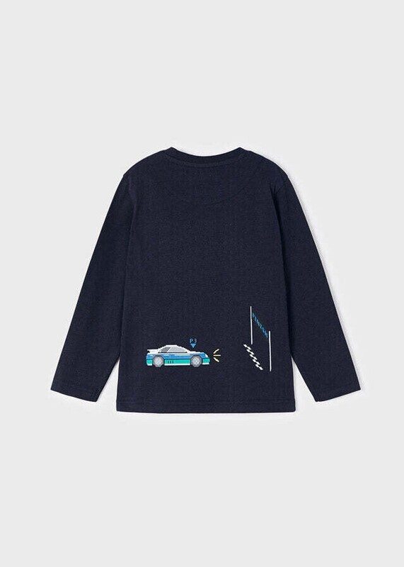 Mayoral 4008 Boy's LS Automobile T-Shirt/