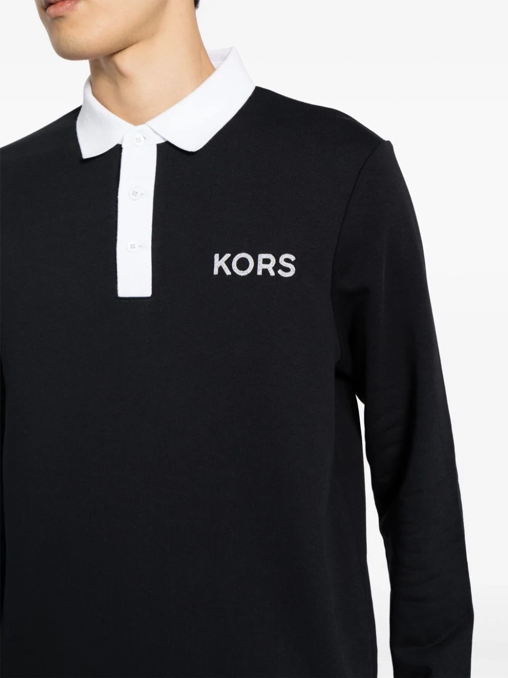 Michael Kors CF351LX4NF Men’s Long Sleeve Polo Shirt