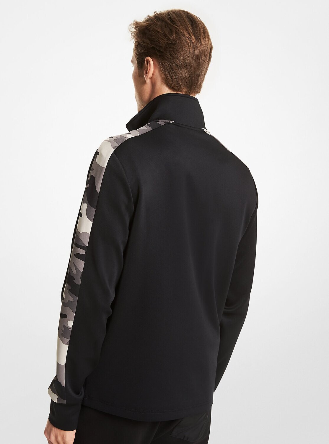 Michael Kors CF150DS4GE, Black Zip-Up Jacket