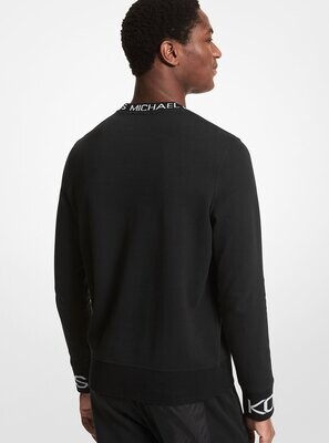 Michael Kors CF150595MF Men's LS CN Logo Tape Pullover Sweater/