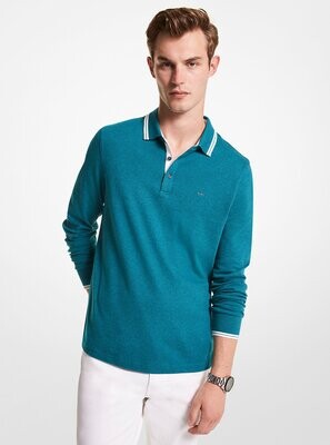 Michael Kors CF2512820B Men's Long Sleeve Greenwich Polo