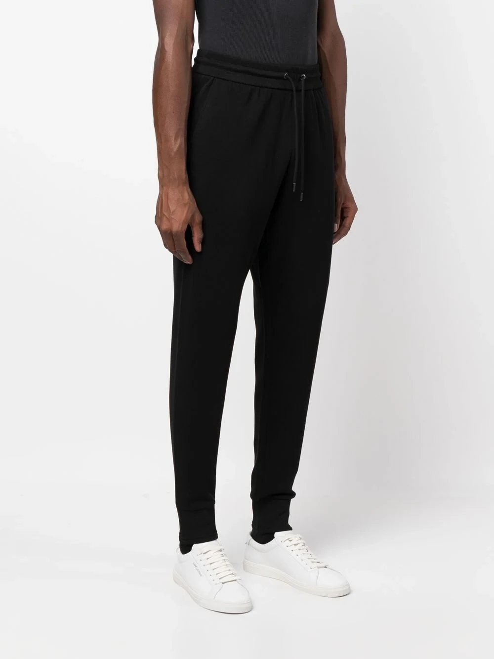 Michael Kors CF2512Z6YK Men’s Ho Mix Media Joggers – Black