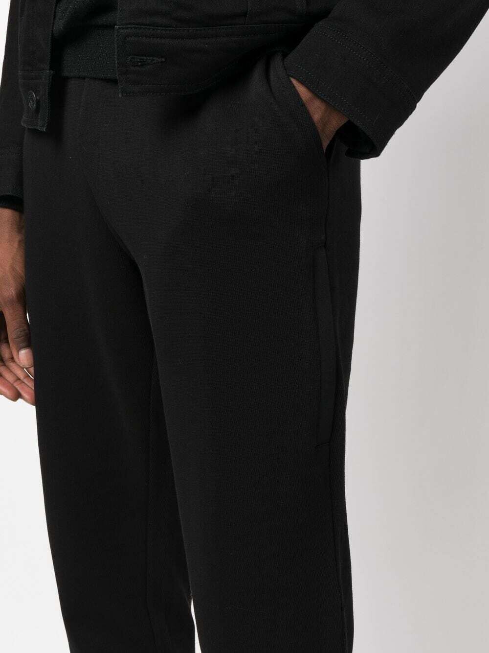 Michael Kors CF2512Z6YK Men’s Ho Mix Media Joggers – Black