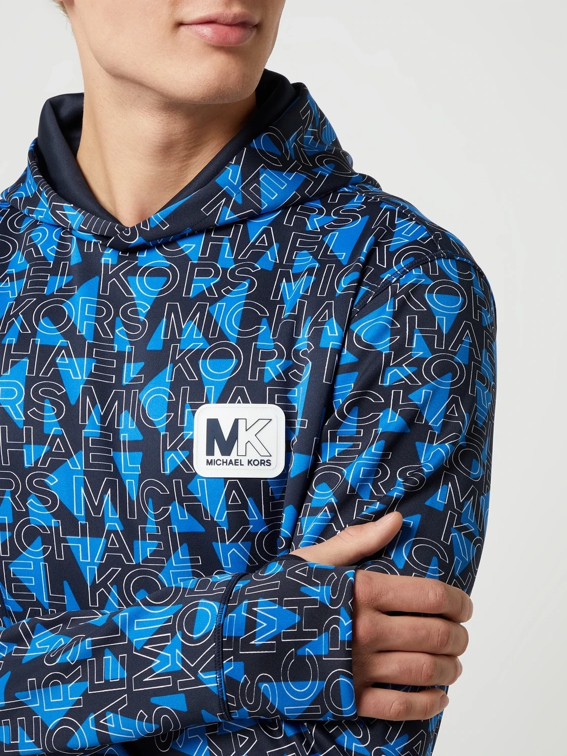 Michael Kors CF150EK4DB Mens Blue Hoodie