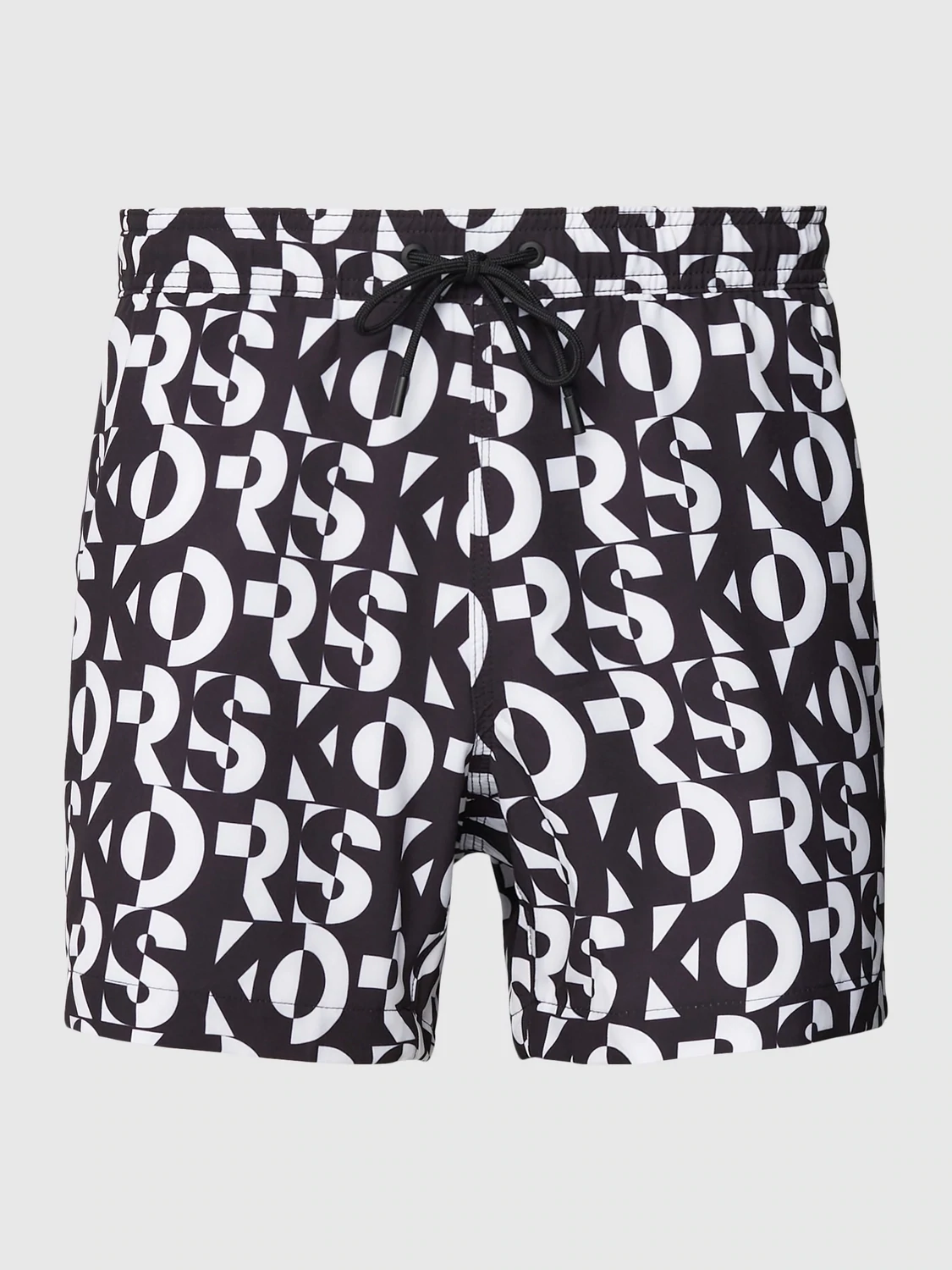 Michael Kors CS370018X3 Men's MK Logo Bathing Suit – Navy-White