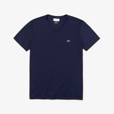 Lacoste TH6710 52 166 Men’s SS V-Neck T-Shirt /NAVY BLUE