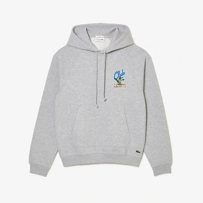 Lacoste SH1532 51 CCA Men's Long Sleeve Iconic Print Pullover Hoodie