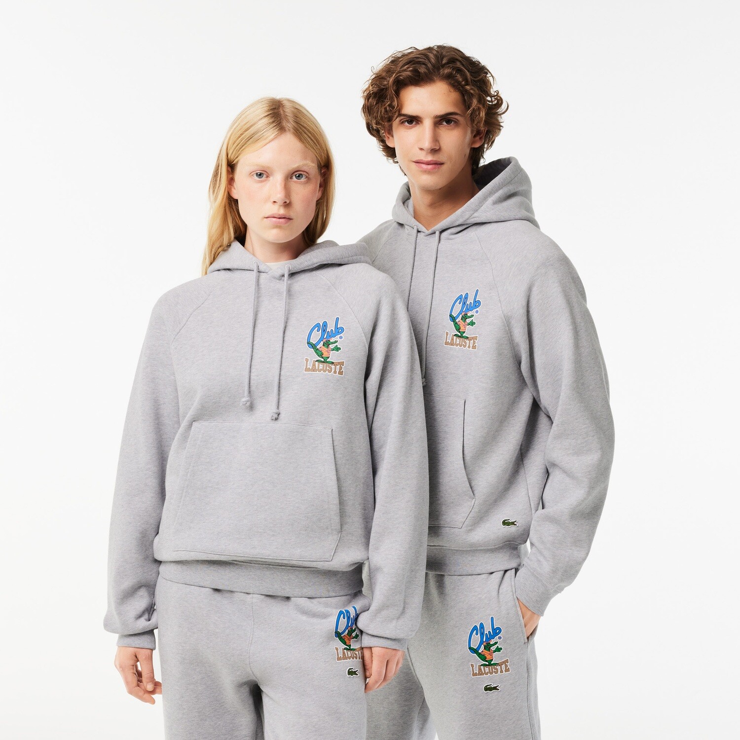 Lacoste SH1532 51 CCA Men's LS Iconic Print Pullover Hoodie/