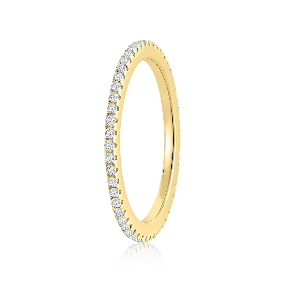 Miss Mimi 02-142494 Full Eternity Single Row CZ Stackable Ring